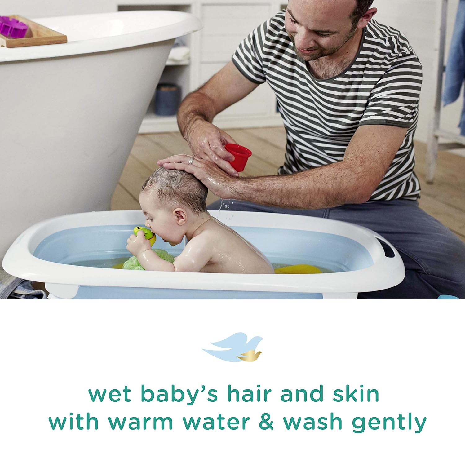 Baby Dove Tip to Toe Baby Body Wash For Baby's Sensitive Skin Sensitive Moisture Washes Away Bacteria, Fragrance-Free and Hypoallergenic Baby Soap, 13 Fl Oz (Pack of 3) - Image 8